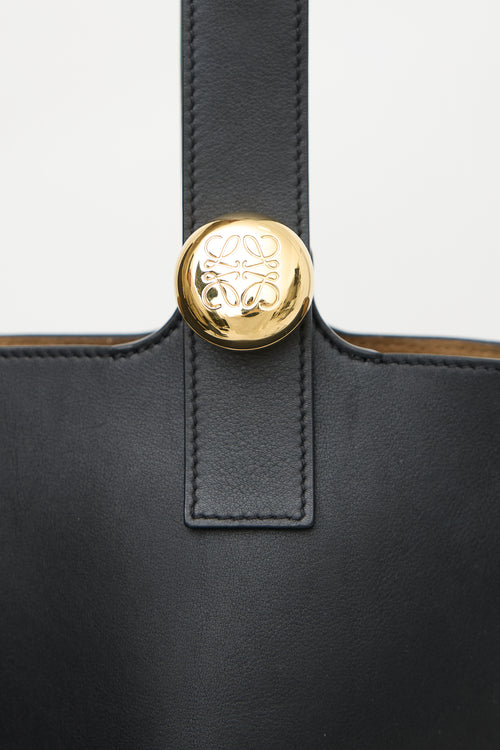Loewe Leather Mini Pebble Bucket Bag