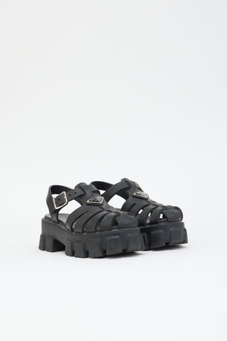 Prada Rubber Monolith Fisherman Sandal