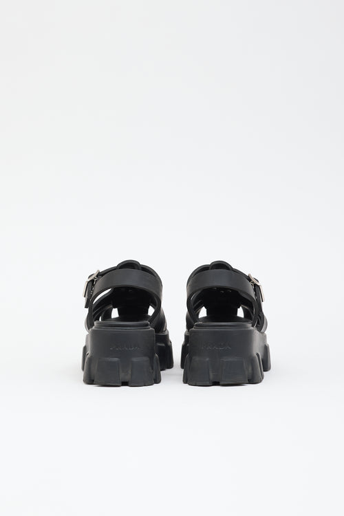 Prada Rubber Monolith Fisherman Sandal