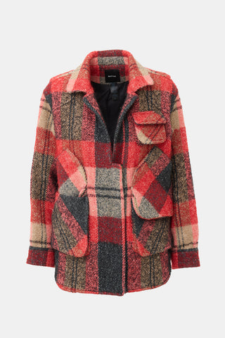 Smythe Tweed Plaid Barn Jacket