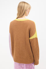 Dries Van Noten Oversized Colour Block Sweater