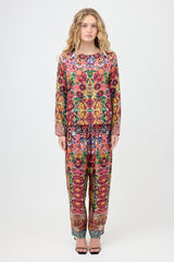 Pierre-Louis Mascia Silk Floral Two Piece Set