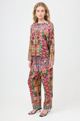 Pierre-Louis Mascia Silk Floral Two Piece Set
