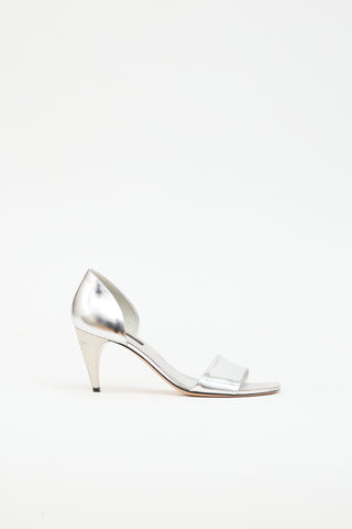 Louis Vuitton Metallic Patent  Sandal