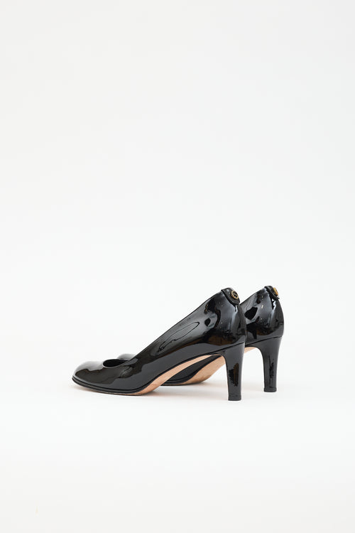 Gucci Patent GG Pump