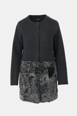 Max Mara Weekend Wool & Fur Coat