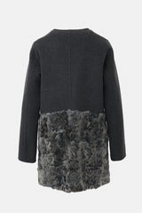 Max Mara Weekend Wool & Fur Coat