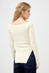 Khaite Ribbed Knit Maddy Top