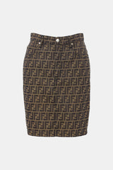 Fendi Jeans Vintage Zucca Skirt