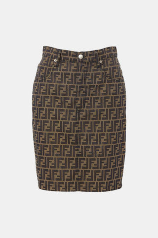 Fendi Jeans Vintage Zucca Skirt
