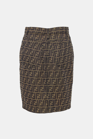 Fendi Jeans Vintage Zucca Skirt