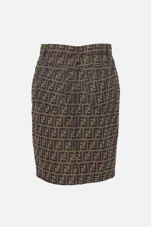 Fendi Jeans Vintage Zucca Skirt
