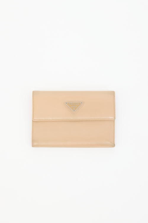 Prada Leather Trifold Wallet