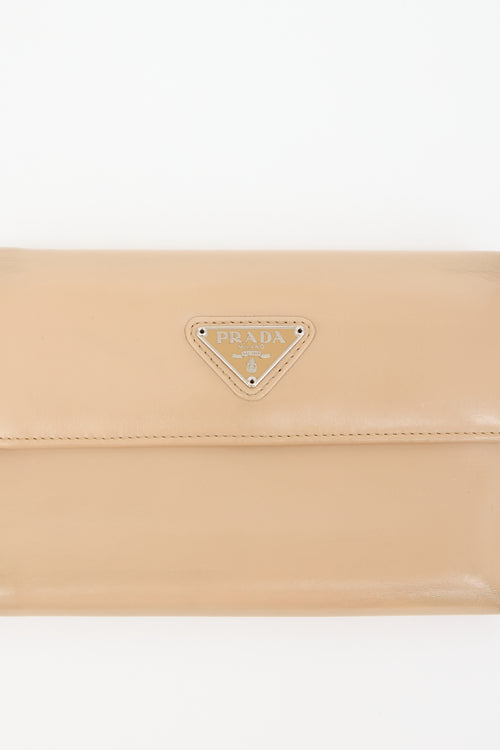 Prada Leather Trifold Wallet