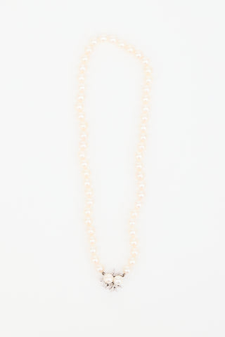 Fine Jewelry Pearl & 14k White Gold Necklace