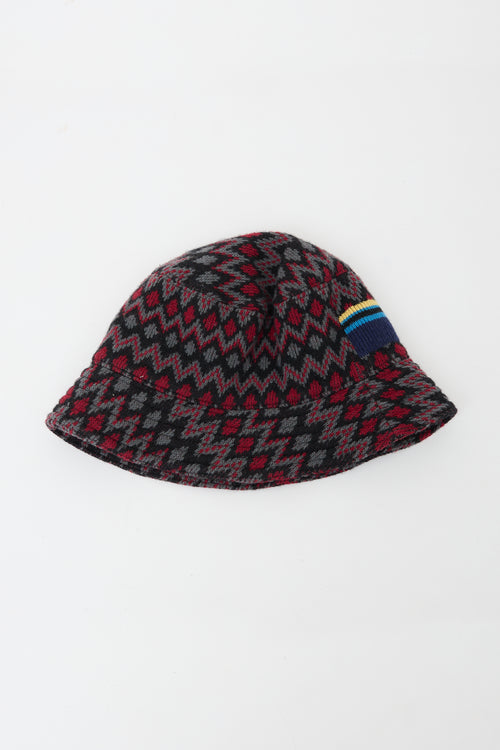 Prada Wool & Cashmere Knit Bucket Hat