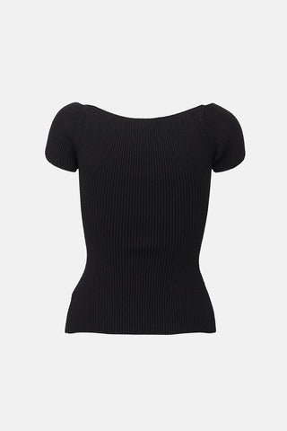Khaite Ribbed Knit Ista Top