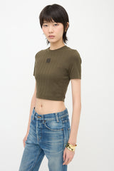 Loewe Cropped Anagram T-Shirt