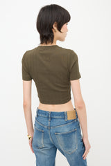 Loewe Cropped Anagram T-Shirt