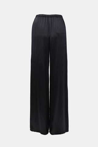 Ferragamo Satin Wide Leg Pant