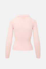 Guest In Residence Cashmere Ribbed Waffle Polo