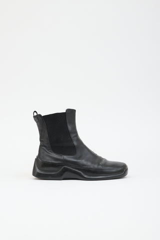 Prada Sport Leather Chelsea Boot