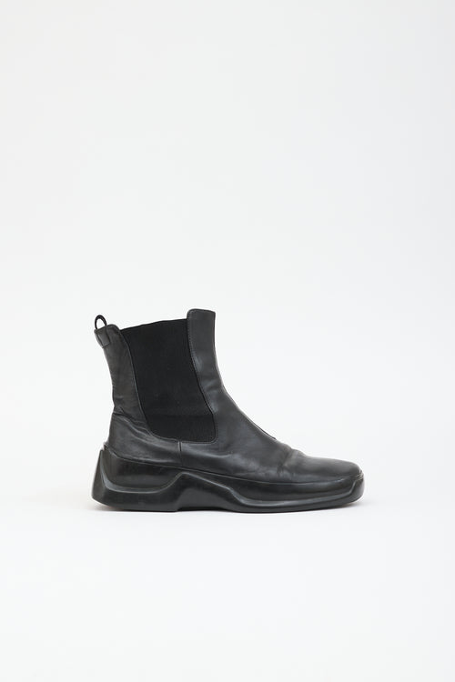 Prada Sport Leather Chelsea Boot