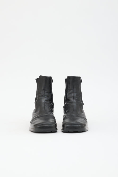 Prada Sport Leather Chelsea Boot