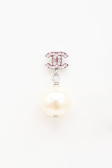 Chanel FW 2016 Faux Pearl CC Earrings