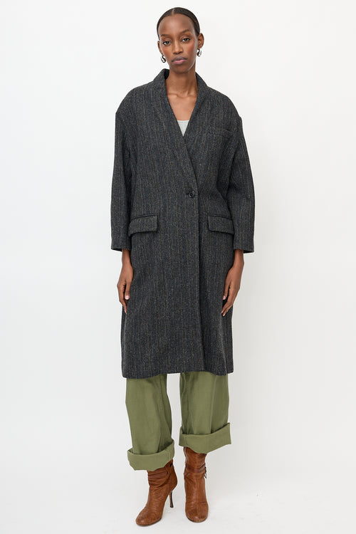 Isabel Marant Étoile Wool Patterned Henlo Coat