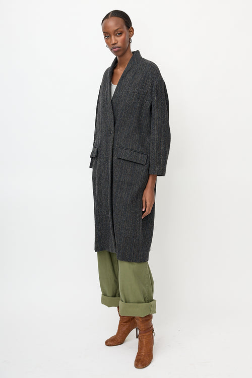 Isabel Marant Étoile Wool Patterned Henlo Coat
