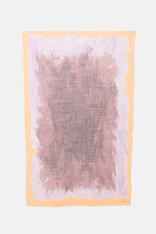 Dries Van Noten Sheer Printed Rectangle Scarf