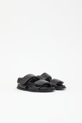 Dries Van Noten Padded Leather Velcro Sandal