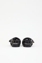 Dries Van Noten Padded Leather Velcro Sandal