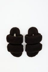 Dries Van Noten Shearling Velcro Sandal