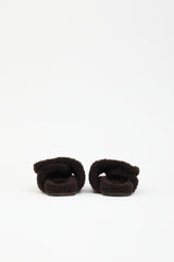 Dries Van Noten Shearling Velcro Sandal