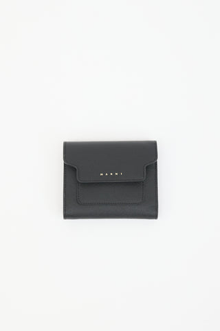 Marni Saffiano Leather Trifold Wallet