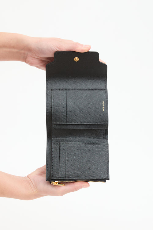 Marni Saffiano Leather Trifold Wallet