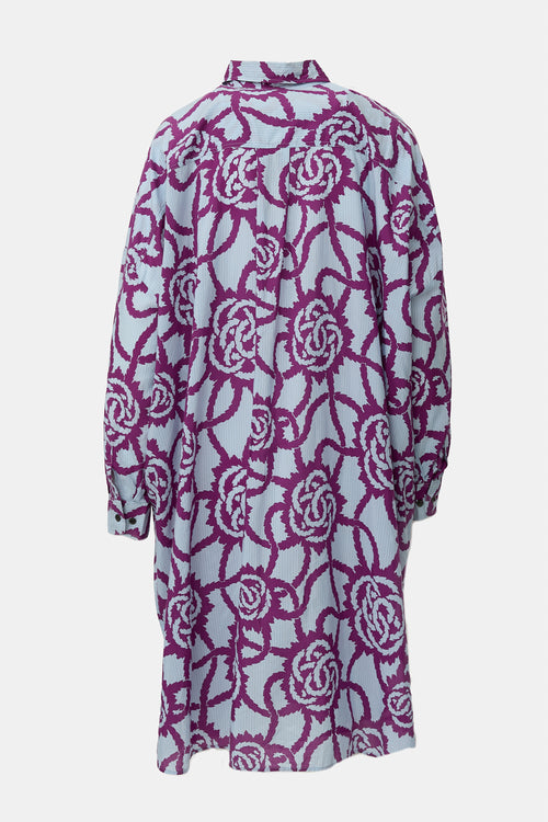Dries Van Noten Oversized Printed Shirt Dress