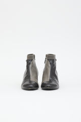 Chanel Leather Two Tone CC Boot