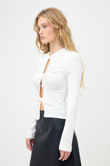 Christopher Esber Ribbed Knit Pendant Top