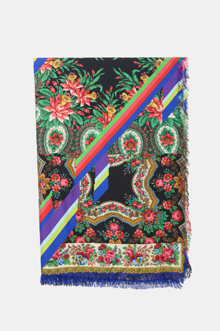 Pierre-Louis Mascia Silk Multi Print Scarf