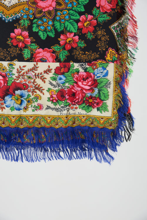 Pierre-Louis Mascia Silk Multi Print Scarf