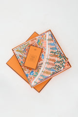 Hermès Silk Fleurs De Giverny Carré 90 Scarf