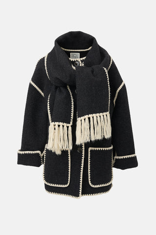 Toteme Wool Scarf Jacket