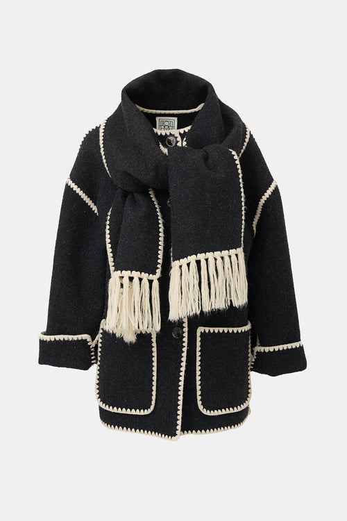 Toteme Wool Scarf Jacket