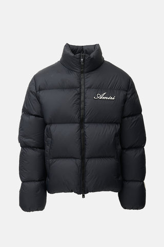 Amiri Down Logo Bone Puffer Jacket