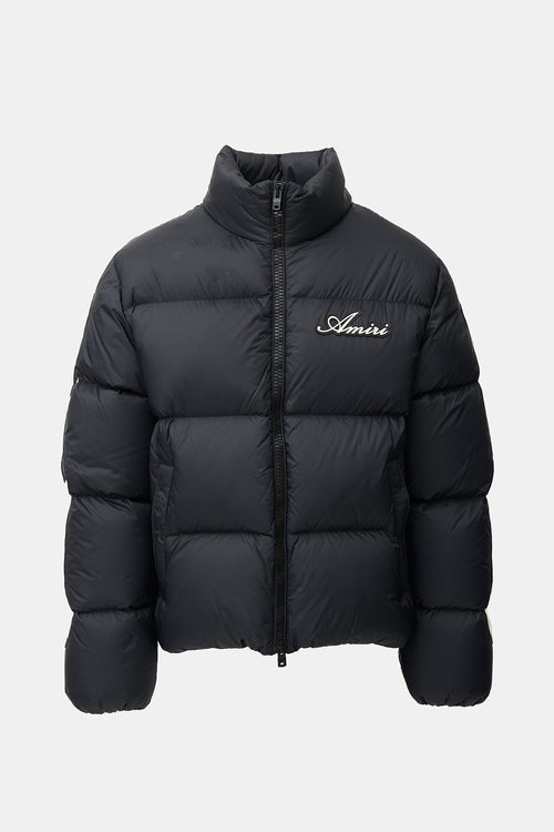 Amiri Down Logo Bone Puffer Jacket