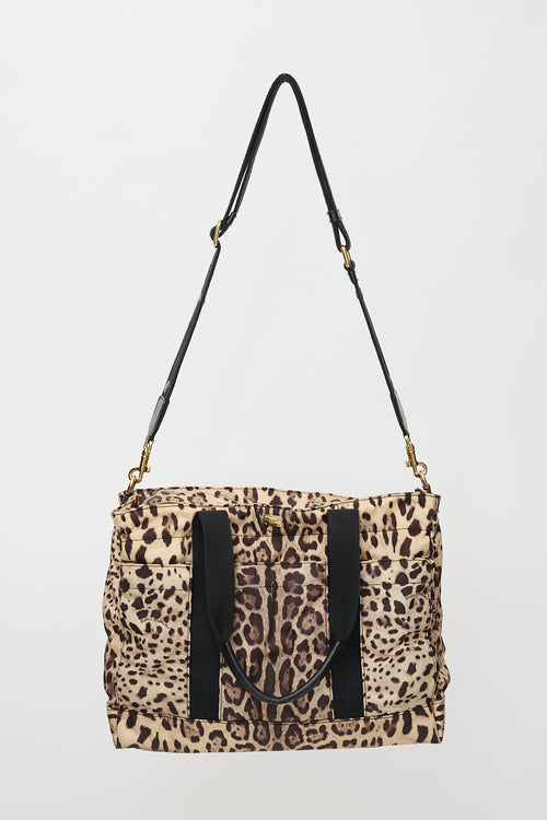 Dolce & Gabbana Nylon Printed Diaper Bag