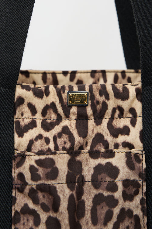 Dolce & Gabbana Nylon Printed Diaper Bag